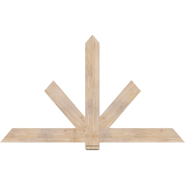 Ekena Millwork Kennewick Smooth Timber Gable Bracket, Douglas Fir, 72"W x 42"H x 1 1/2"D x 5 1/2"F, 14/12 Pitch GBW072X42X0206KEN00SDF - main